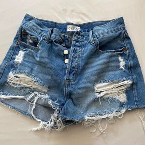 Denim shorts
